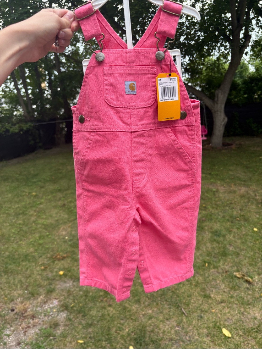 Carhartt Baby Overalls in Pink